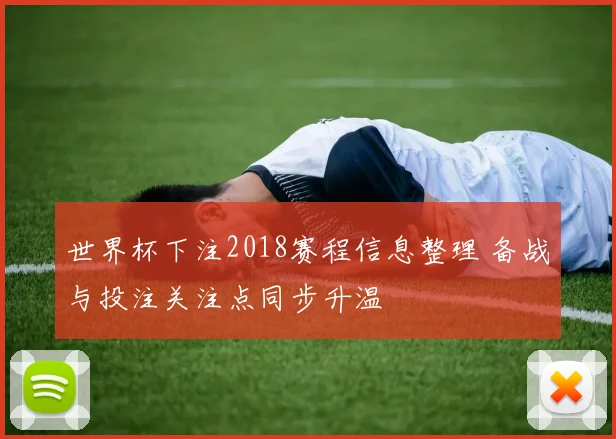 世界杯下注2018赛程信息整理 备战与投注关注点同步升温