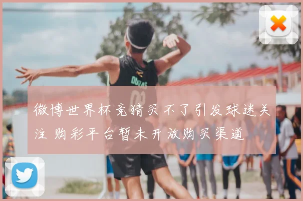 微博世界杯竞猜买不了引发球迷关注 购彩平台暂未开放购买渠道